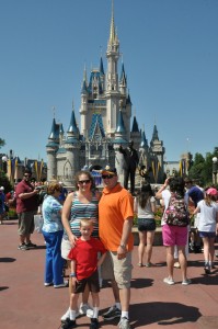 Outside Cinderella's Castle