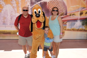 Adam was pretty happy cuz Pluto was 'the last autograph I need to get the whole Mickey Mouse Clubhouse!'