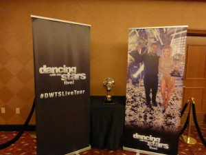 The Mirror Ball trophy was in the lobby!