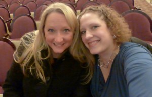 Lori and I front row!