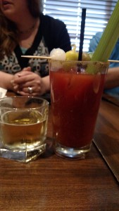 My bloody Mary with my brunch!
