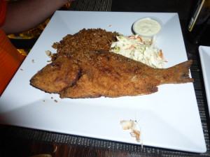 Brian's snapper at Mr. Grouper's