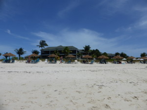 Our hotel, The Sands, from the water