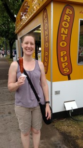 First stop of the day: Allyson's Pronto Pup!