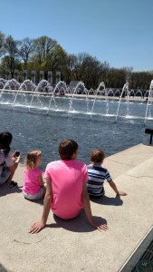 Allison, Brandon, & Adam at the World War 2 Memorial